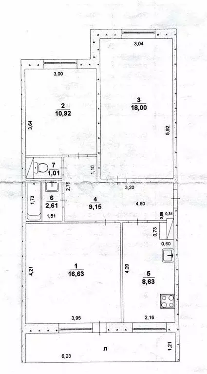 3-комнатная квартира: Ульяновск, улица Любови Шевцовой, 55А (70.72 м) - Фото 0