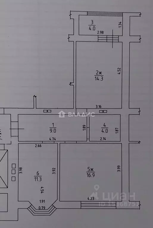 2-к кв. Калининградская область, Зеленоградск ул. Тургенева, 10Б (59.5 ... - Фото 2