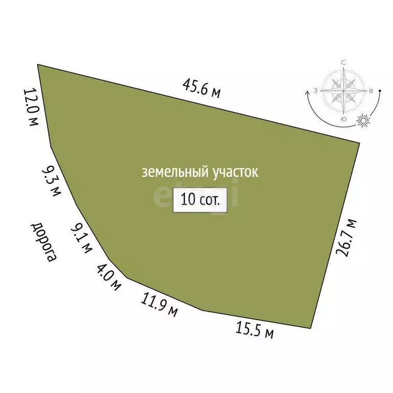 Участок в село Преображенка, Новая улица (10 м) - Фото 1