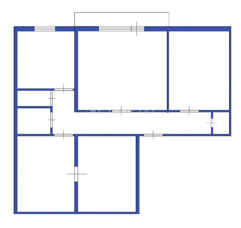 4-к кв. Кемеровская область, Кемерово Октябрьский просп., 103 (80.0 м) - Фото 2