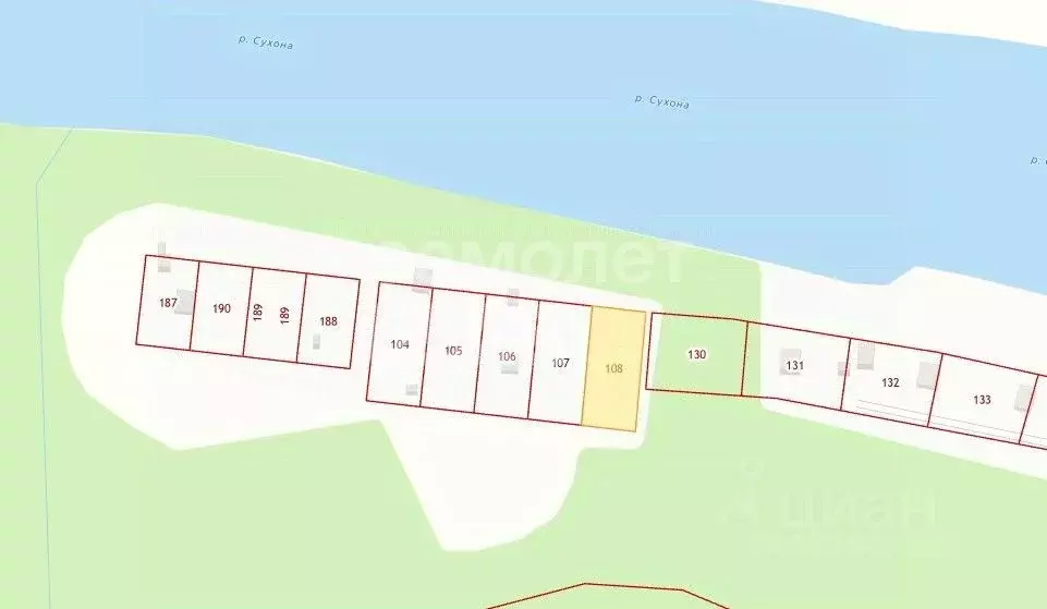 Участок в Вологодская область, Сокольский муниципальный округ, ... - Фото 2