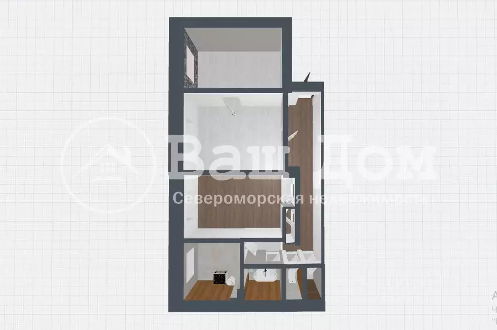 3-к кв. Мурманская область, Североморск ул. Сафонова, 24 (72.6 м) - Фото 1