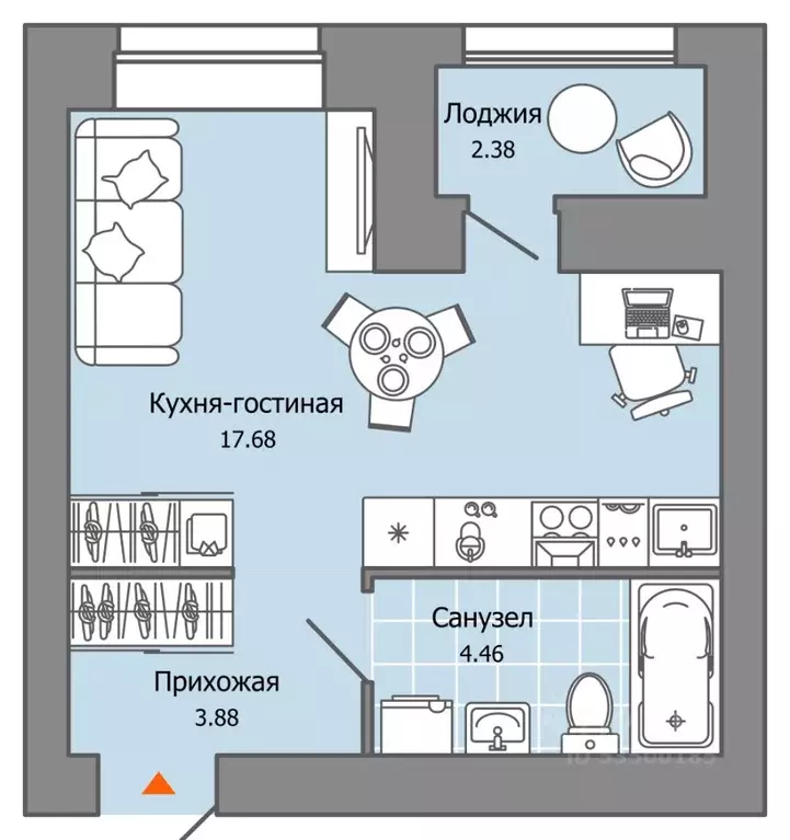 Студия Ульяновская область, Ульяновск Город Новаторов жилой комплекс, ... - Фото 0