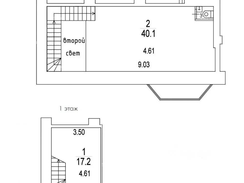 Помещение свободного назначения в Москва Тверская ул., 19 (58 м) - Фото 2
