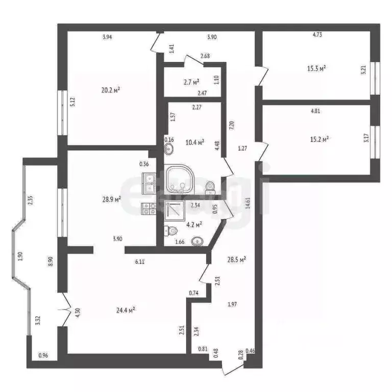 3-к кв. Забайкальский край, Чита Ангарская ул., 19 (123.0 м) - Фото 2