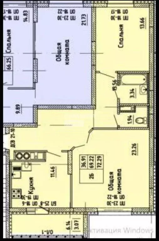 2-к кв. Марий Эл, Йошкар-Ола проезд Прибрежный, 10 (72.29 м) - Фото 2