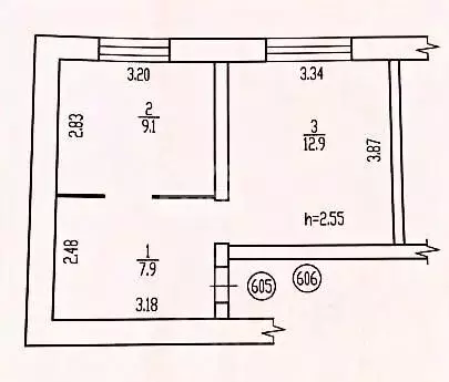 Комната Брянская область, Дятьково 12-й мкр, 6А (22.0 м) - Фото 2