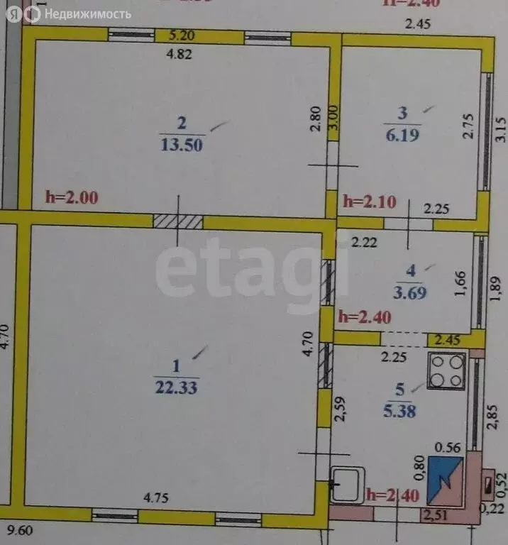 Дом в Ульяновск, 1-й Вырыпаевский переулок (43.5 м) - Фото 1