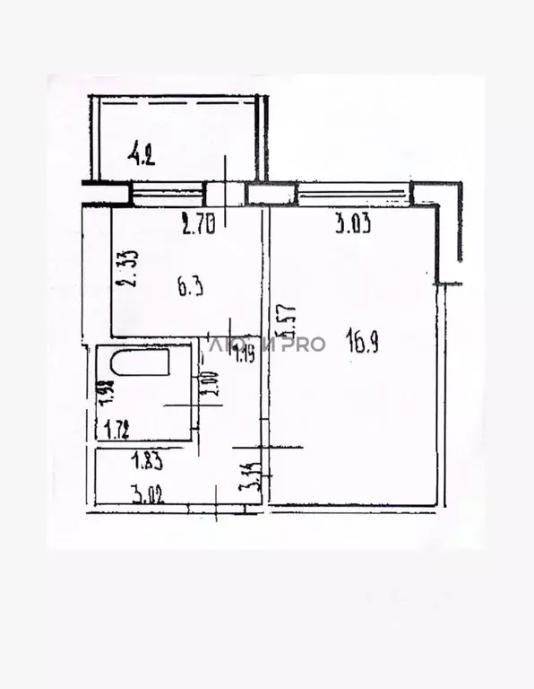 1-к кв. Башкортостан, Уфа ул. Георгия Мушникова, 13/4 (34.5 м) - Фото 2