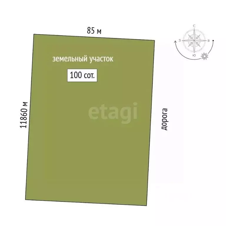 Участок в Крым, Ленинский район, Семисотское с/пос, с. Каменское ул. ... - Фото 2