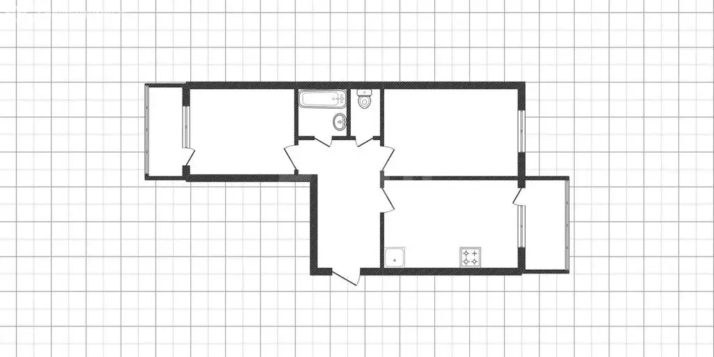 2-комнатная квартира: Белгород, Свято-Троицкий бульвар, 34 (78 м) - Фото 1