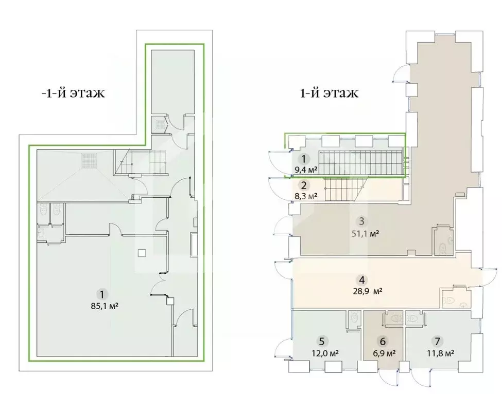 Помещение свободного назначения в Москва ул. Бахрушина, 36/14С3 (95 м) - Фото 2