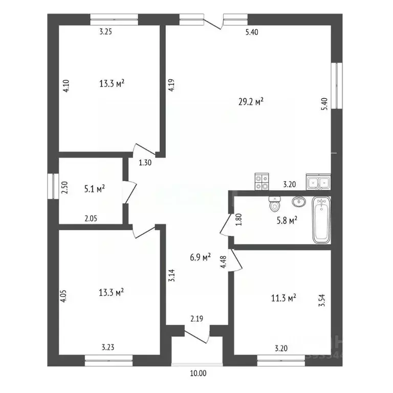 Дом в Тюменская область, Тюмень Царево садовое товарищество,  (85 м) - Фото 2
