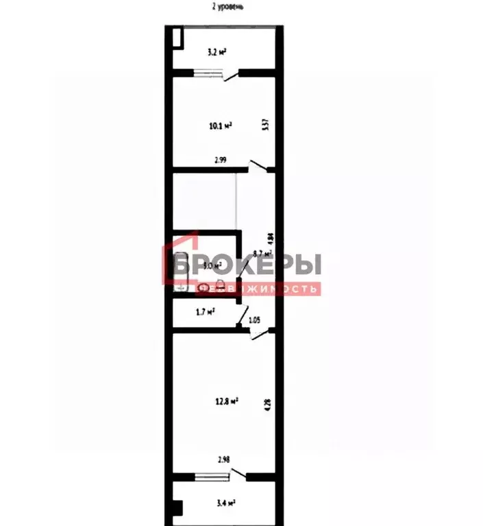 3-к кв. Севастополь ул. Адмирала Фадеева, 21Б (79.5 м) - Фото 2