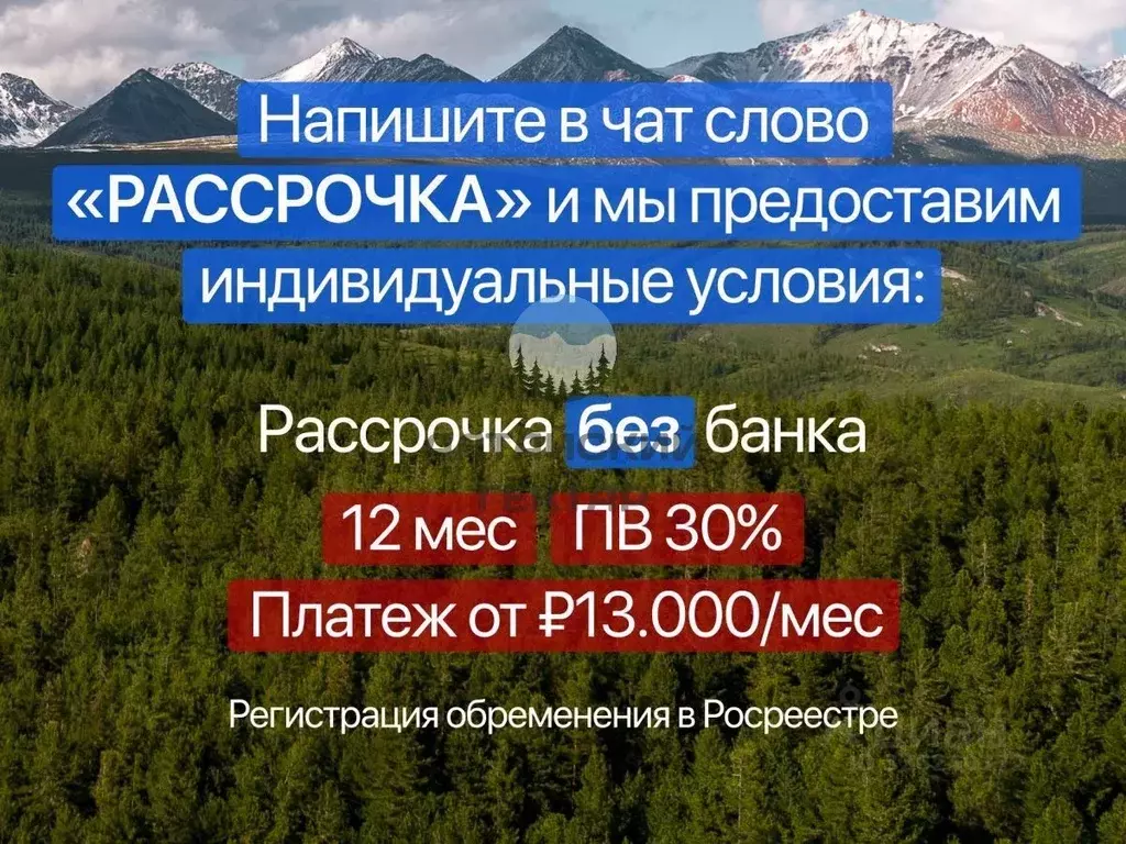 Участок в Алтай, Усть-Коксинский район, с. Нижний Уймон Центральная ... - Фото 2