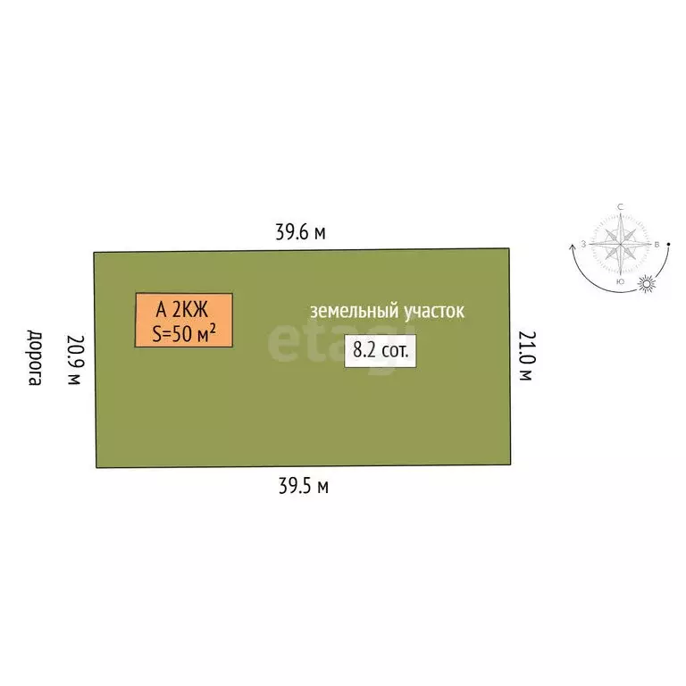 Дом в Тюмень, ДНТСН Зелёный Бор, Центральная улица (68.8 м) - Фото 1