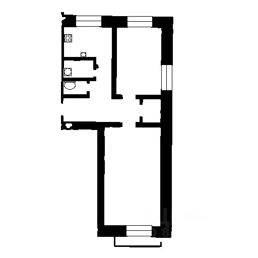 2-к кв. Челябинская область, Челябинск Комсомольский просп., 34а (53.1 ... - Фото 2