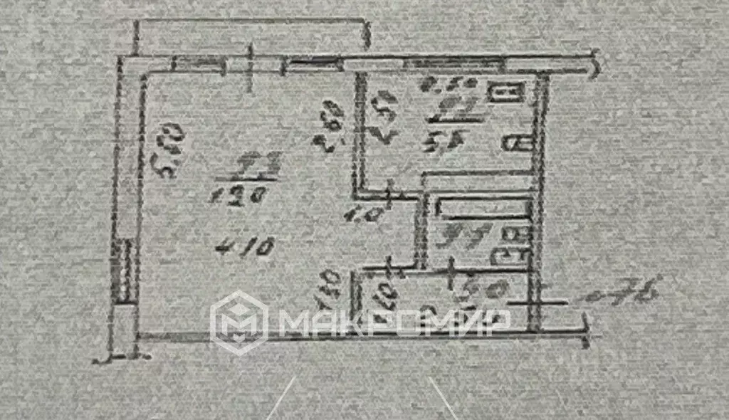 1-к кв. Орловская область, Орел Комсомольская ул., 298 (30.6 м) - Фото 1