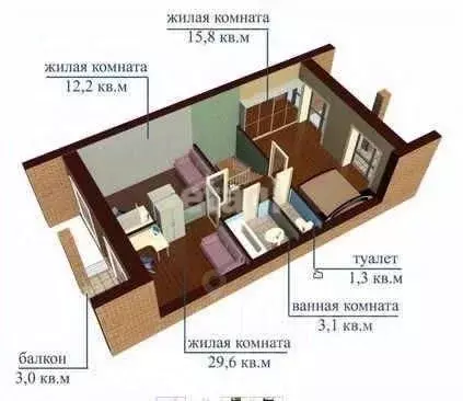 Таунхаус в Костромская область, Кострома Юбилейная ул., 30к4 (120 м) - Фото 1