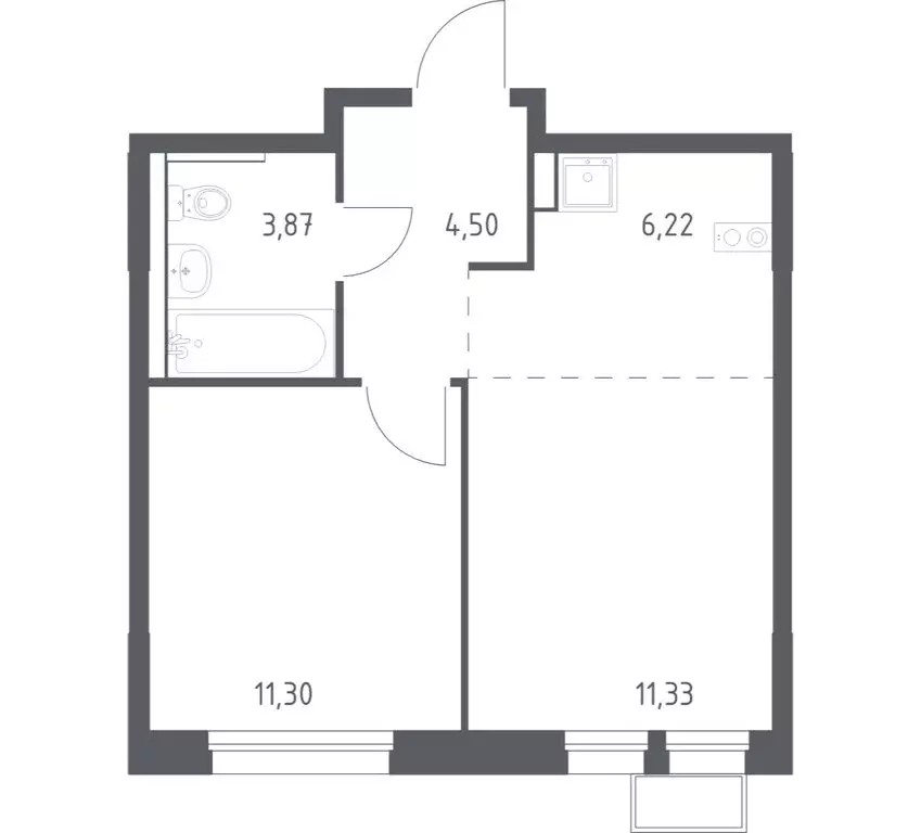 1-комнатная квартира: Химки, микрорайон Клязьма-Старбеево, квартал ... - Фото 1
