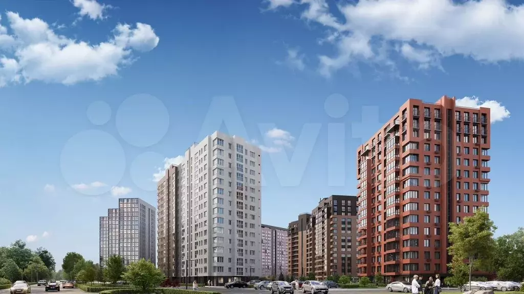 2-к. квартира, 56,6 м, 15/16 эт. - Фото 1