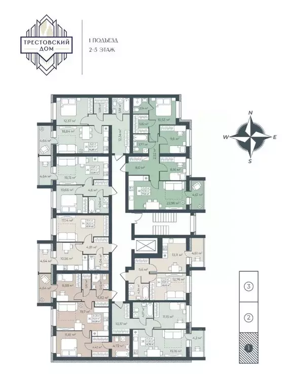 4-к кв. Тульская область, Узловая  (77.51 м) - Фото 2