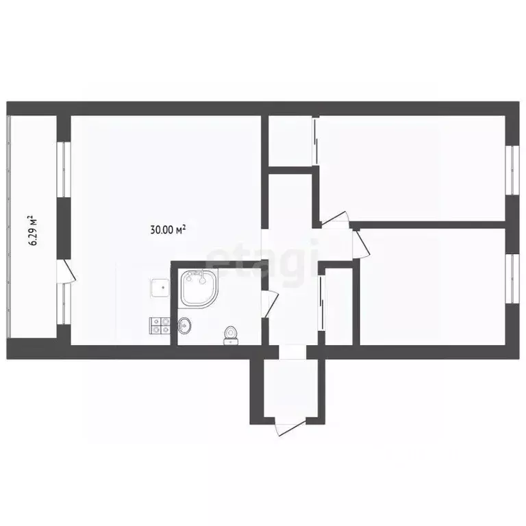 2-к кв. Тюменская область, Тюмень ул. Судостроителей, 71 (75.0 м) - Фото 2