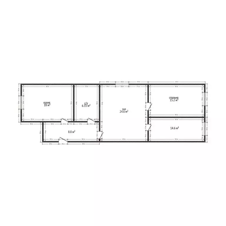 3-комнатная квартира: Махачкала, улица Эльзы Ибрагимовой, 27Д (88 м) - Фото 1