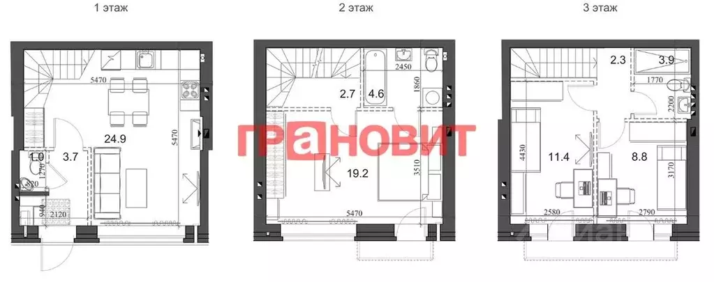 Таунхаус в Новосибирская область, Новосибирский район, Мичуринский ... - Фото 1