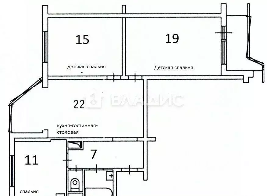 3-к кв. Москва просп. Защитников Москвы, 8 (80.0 м) - Фото 1