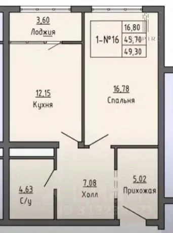 1-к кв. Чеченская республика, Грозный просп. Ахмат-Хаджи ... - Фото 0