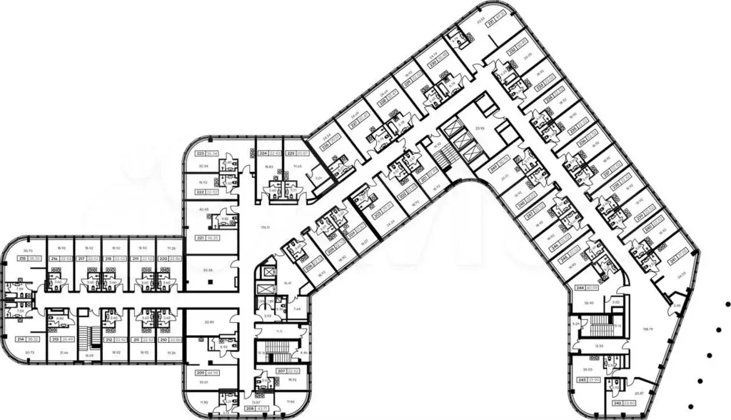 Апартаменты-студия, 40,6м, 2/15эт. - Фото 1