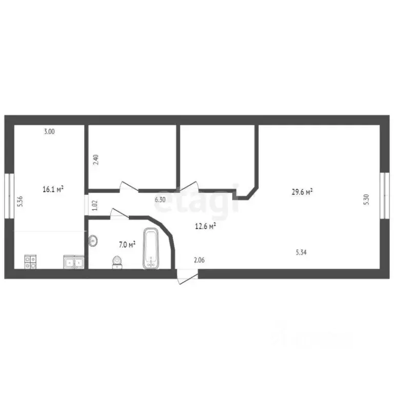 3-к кв. Вологодская область, Вологда Пречистенская наб., 30 (92.0 м) - Фото 2