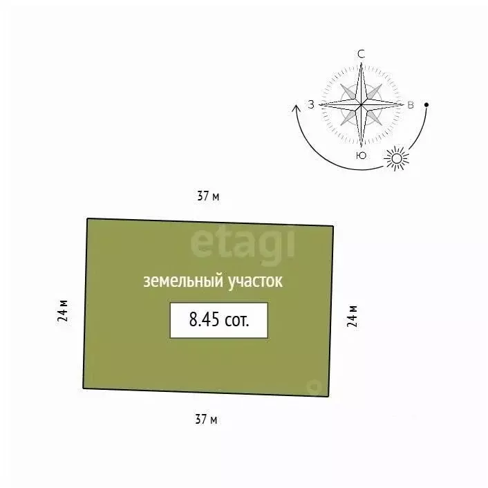 Участок в Красноярский край, Емельяновский муниципальный округ, ... - Фото 2