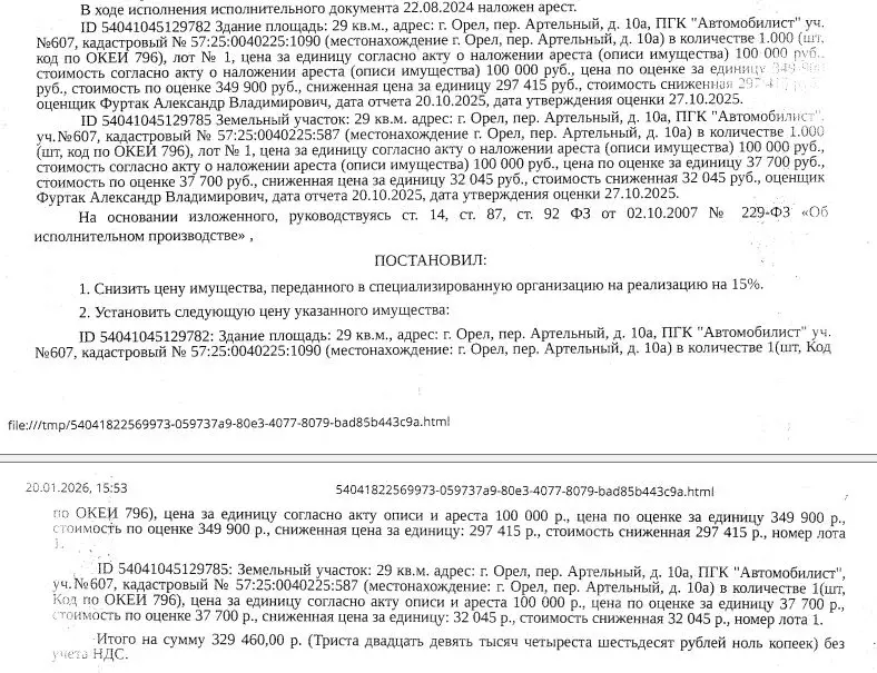 Гараж в Орловская область, Орел Артельный пер., 10А (29 м) - Фото 2