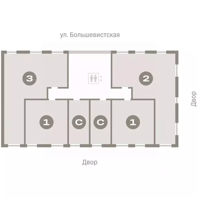 2-к кв. Новосибирская область, Новосибирск Европейский Берег мкр,  ... - Фото 1