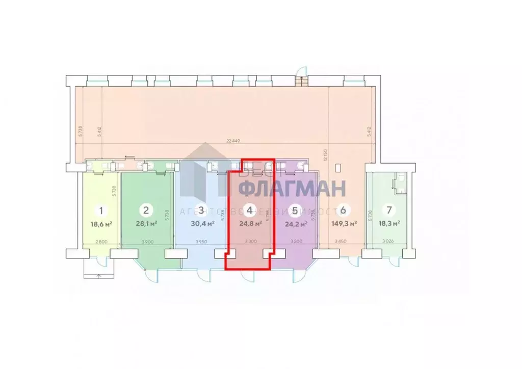 Помещение свободного назначения в Москва Ленинский просп., 62/1 (25 м) - Фото 2