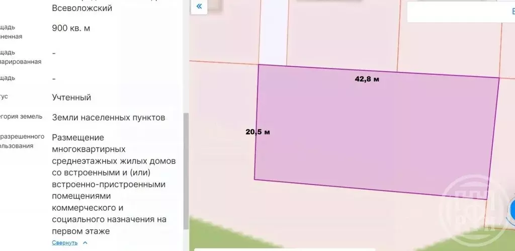 Участок в Ленинградская область, Всеволожск Армянский пер. (9.0 сот.) - Фото 2