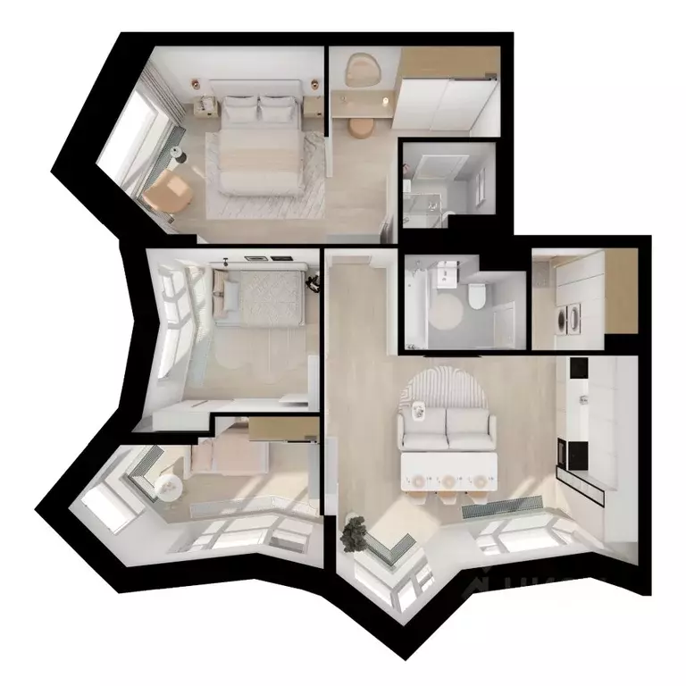 3-к кв. Москва Мичуринский Парк жилой комплекс, 4.3 (72.3 м) - Фото 1