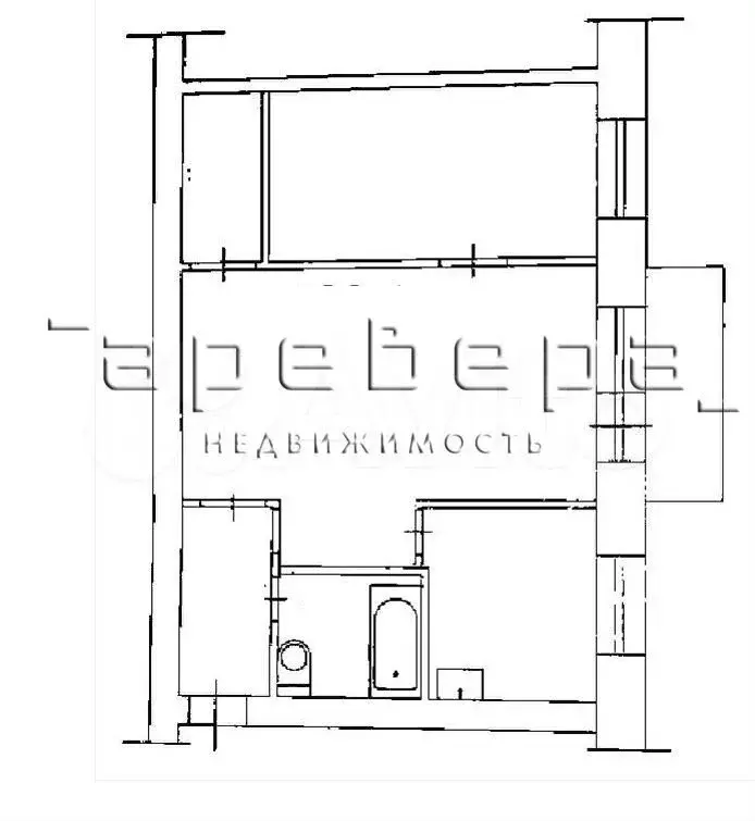 2-к. квартира, 44,4 м, 5/5 эт. - Фото 0