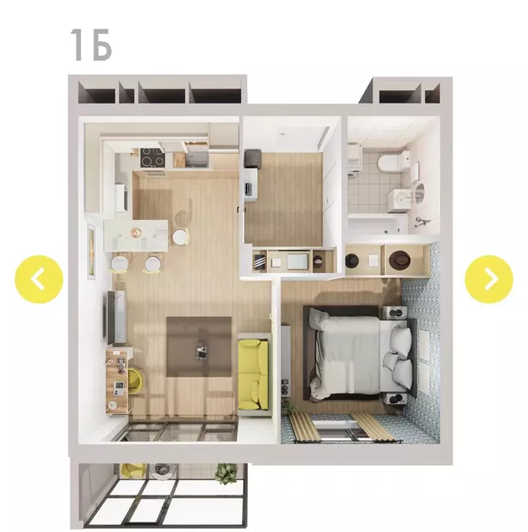 Продаётся 1-к квартира, 41.1 м - Фото 1