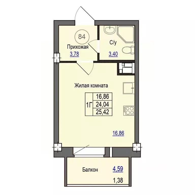 1-к кв. Псковская область, Псковский район, Завеличенская волость, д. ... - Фото 1