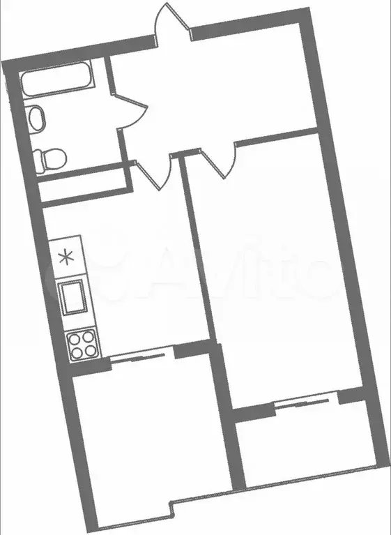 2-к. квартира, 50 м, 10/16 эт. - Фото 0