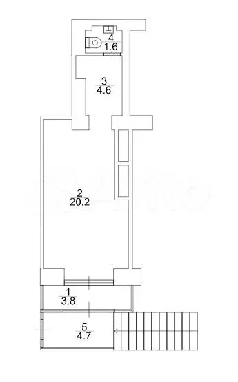 Габ с арендатором (шоурум кроссовок), 30.2 м - Фото 0