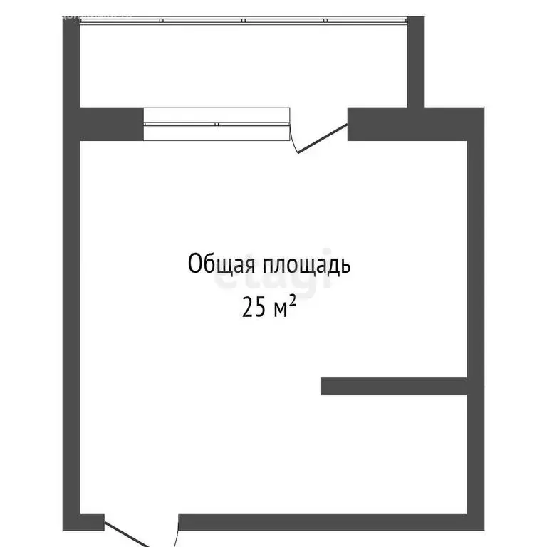Квартира-студия: Кемерово, улица Металлистов, 9 (25 м) - Фото 1
