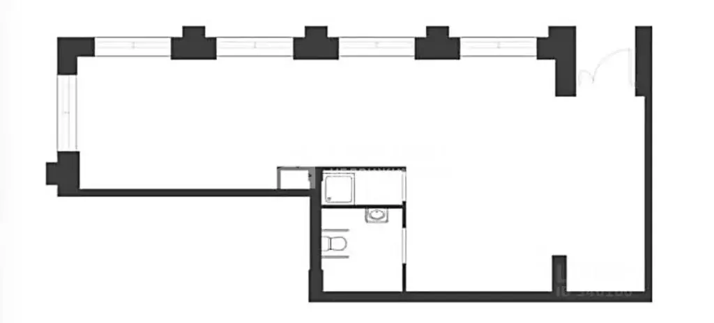 Помещение свободного назначения в Москва наб. Марка Шагала, 13 (78 м) - Фото 2
