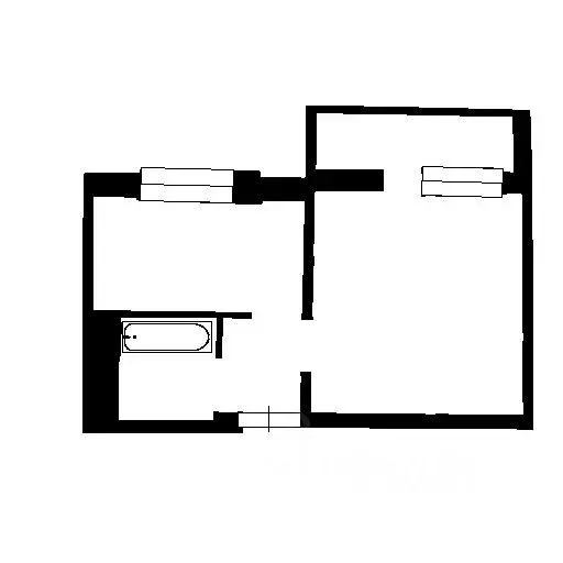 1-к кв. Новосибирская область, Новосибирск ул. Одоевского, 1/7 (25.6 ... - Фото 1