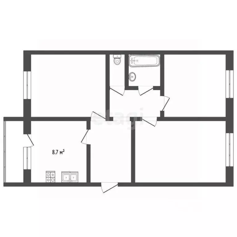 3-к кв. Московская область, Воскресенск Лопатинский мкр, ул. ... - Фото 2