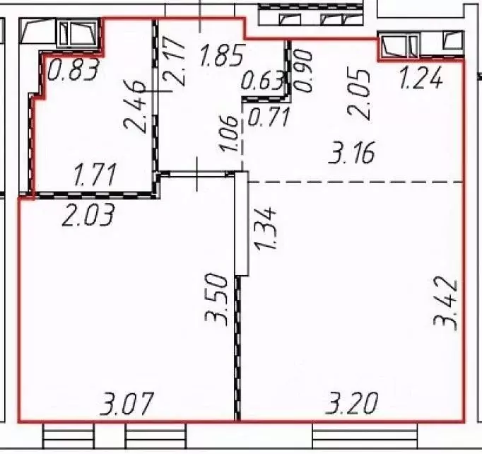 1-к кв. Московская область, Мытищи ул. Стрельбище Динамо, 10 (33.1 м) - Фото 2