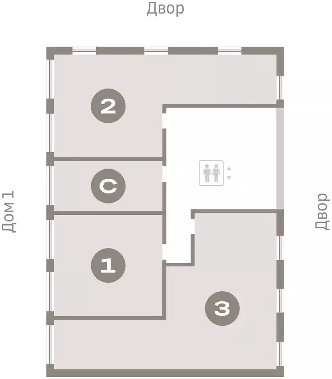2-комнатная квартира: Тюмень, жилой комплекс Республики 205 (68.48 м) - Фото 1